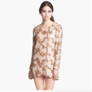 open lace back dress Corinne Off White Mini Dress 0